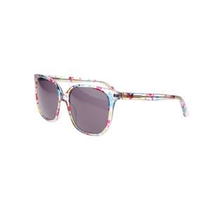 New PEACELOVE Colorful Splatter on Clear ELATION Sunglasses 56/18/145